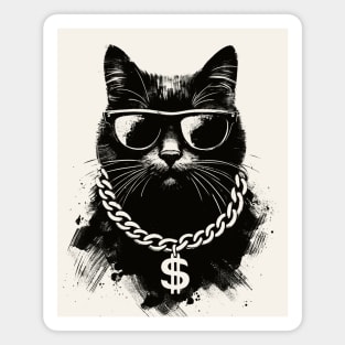 Gangsta Cat Magnet